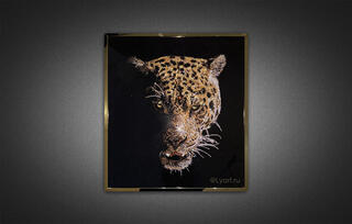 Картина Леопард в ночи